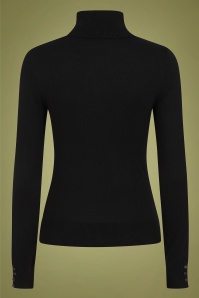 Bright and Beautiful - Quincy Turtleneck Knitted top in zwart 2