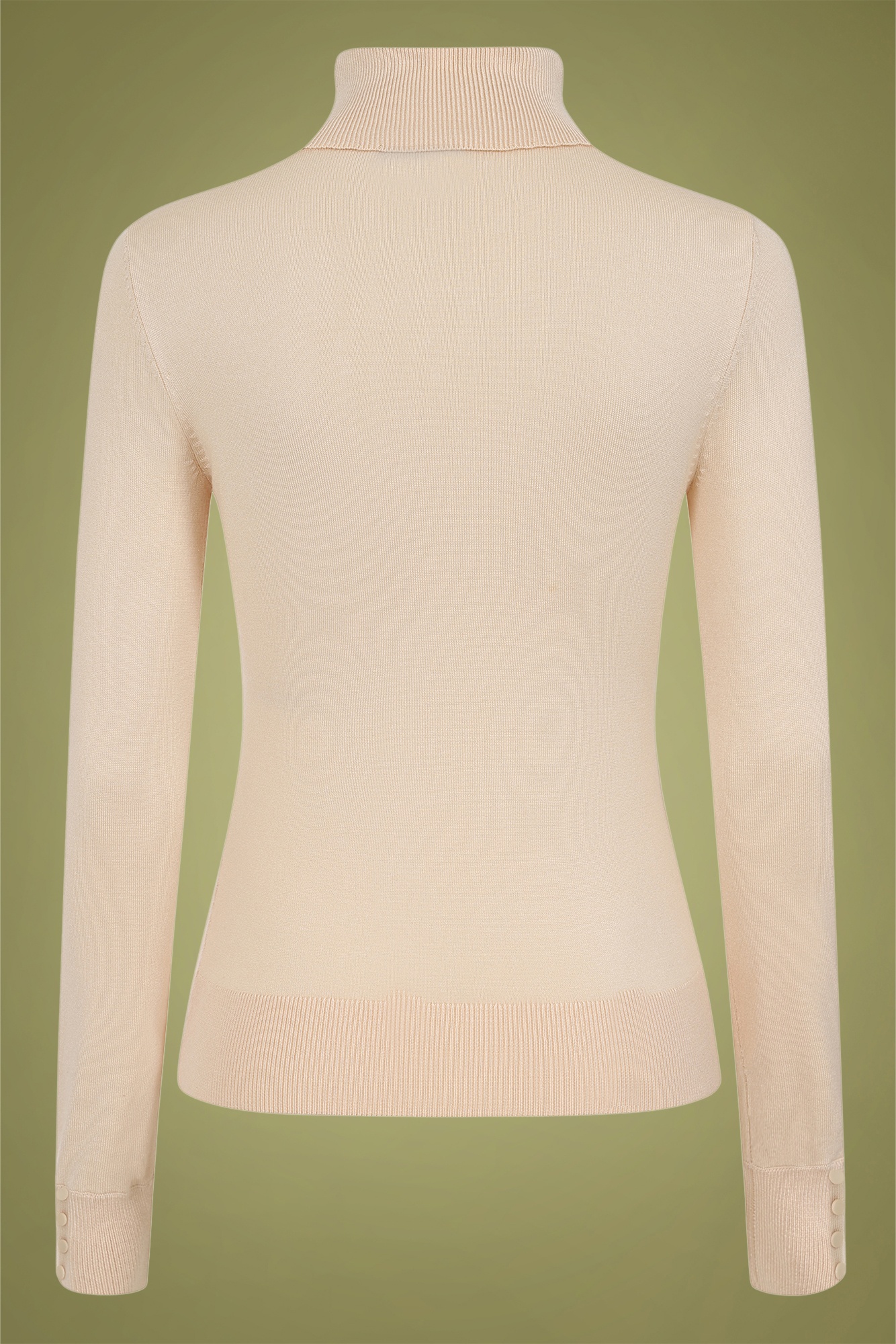 Bright and Beautiful - Quincy Turtleneck Knitted top in crème 2