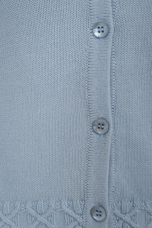 Collectif Clothing - Fleur Imitatiebont vest in blauw 3