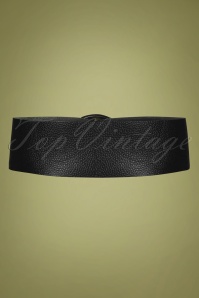 20to - 60s Leather Belt in Black 4