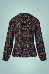 Sugarhill Brighton - Alicia Ditsy Floral Frill Edge blouse in multi 4