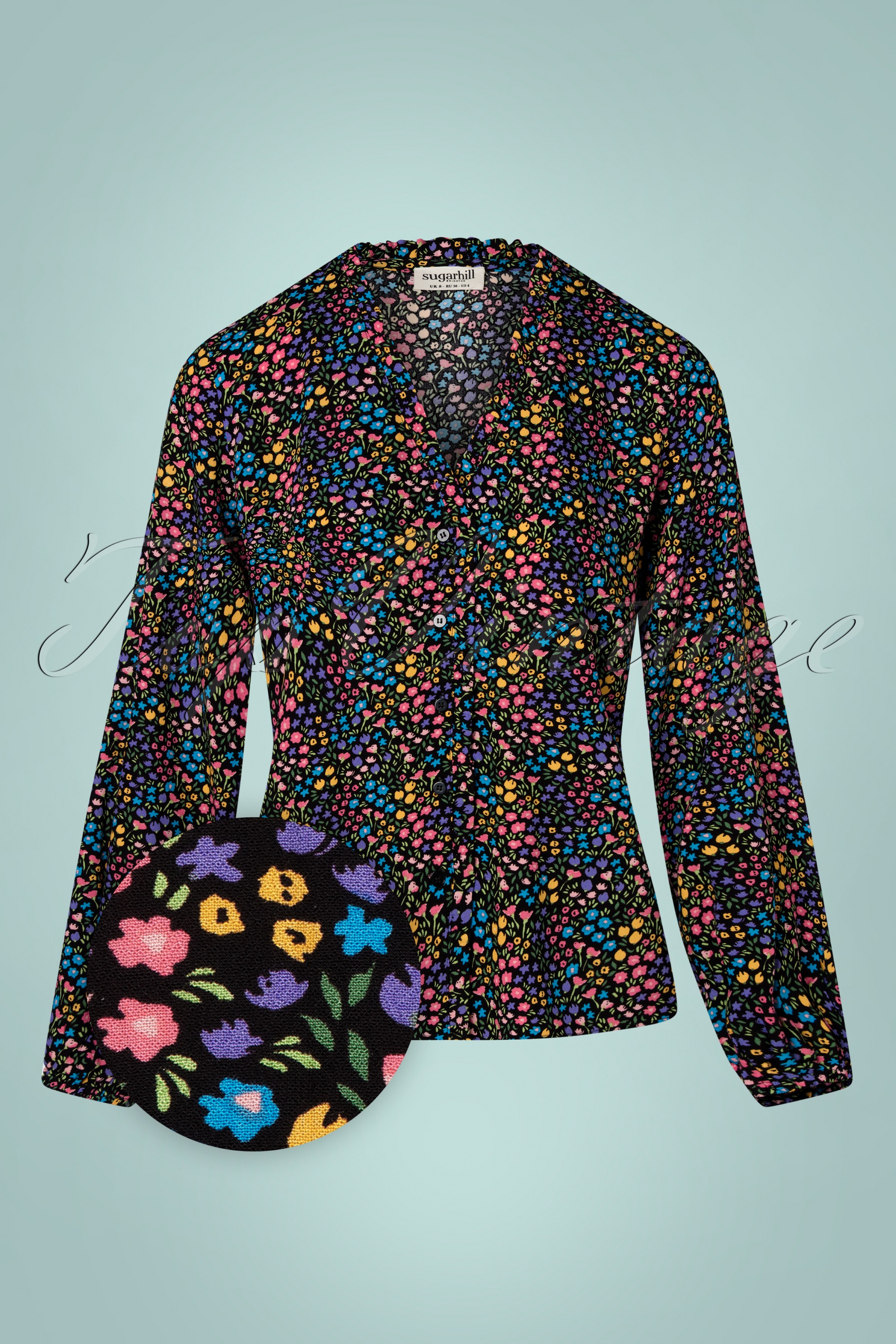 Gather Nylon Blouse(BLACK) | selenahelios