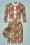 Rayley Flower Dress Années 60 en Crème