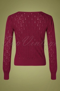 Topvintage Boutique Collection - Bella Langarm Pullover in Beere 5