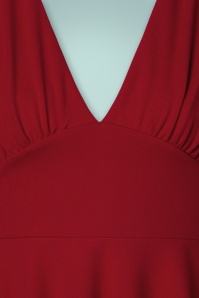 Vintage Chic for Topvintage - Pennie Swing Dress Années 50 en Rouge Profond 3
