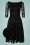 50s Paola Devore Swing Dress in Black