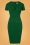 Sendie Pencil Dress Années 50 en Vert Émeraude