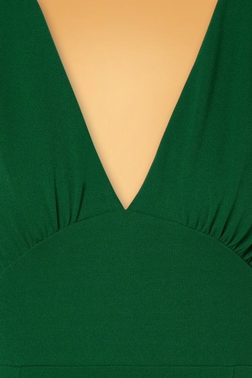 Vintage Chic for Topvintage - 50s Sendie Pencil Dress in Emerald Green 5