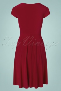 Vintage Chic for Topvintage - Hanny swing jurk in rood 4