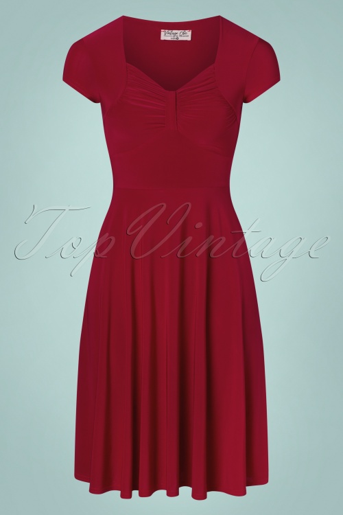 Vintage Chic for Topvintage - Hanny Swing Kleid in Rot