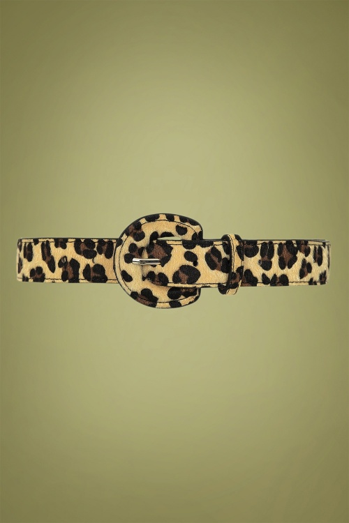 Collectif Clothing - 50s Sara Belt in Leopard