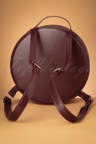 Collectif Clothing - 50s Midnight Moth Backpack in Burgundy 5
