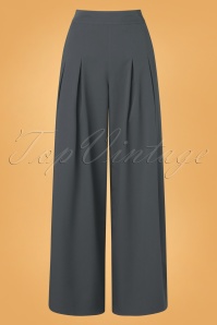 Banned Retro - 40s Diamond Trousers in Grey 2