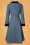 Banned Retro - Her Highness Coat Années 50 en Bleu 4