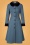 50s Her Highness Coat in Blue