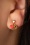 Topping Short Secret 1 Piece Gold Plated Earring in Red