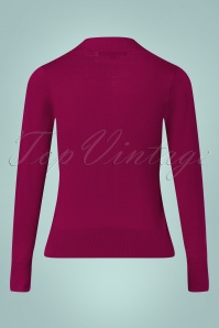 King Louie - 50s Ellen Bow Cottonclub Top in Beaujolais Red 4