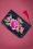 Painted Peony Zip Pouch en Anthracite