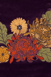 Powder - Vintage Flora Reißverschluss Tasche in Lila 3