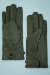 Powder - 40s Genevive Gloves in Olive Green 3