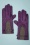 Genevive Gloves Années 40 en Prune