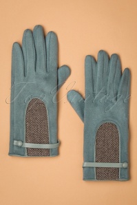 Powder - Genevive handschoenen in ijsblauw 2