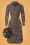 Elisa Stage Pocket Dress Années 70 en Noir