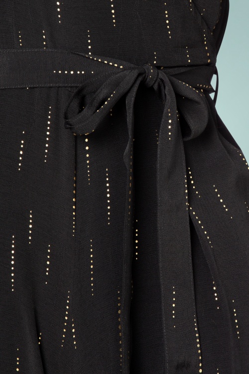 Mademoiselle Yéyé 43544 Jumpsuit black golden dots 220905 604W