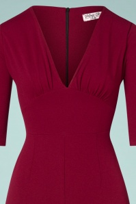 Vintage Chic for Topvintage - 50s Pammy Jumpsuit in Wine 3