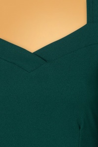 Vintage Chic for Topvintage - 50s Tresie Swing Dress in Forest Green 4
