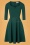50s Tresie Swing Dress in Forest Green