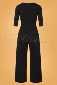 Vintage Chic for Topvintage - Pammy jumpsuit in zwart 4