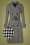 50s Hella Houndstooth Coat in Black and White