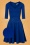 Jenna Jacquard Dress Années 60 en Bleu Roi