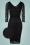 50s Graziela Lace Pencil Dress in Black