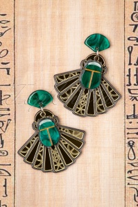 Erstwilder - The Heart of Egypt Scarab Earrings