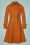 60s Daria Double Breasted Coat in Rusty Orange