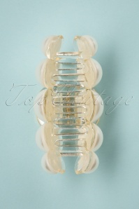 Banned Retro - Perla Small Hair Claw in Ivory 3