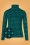 60s Pia Turtle Neck Pullover in Black and Teal