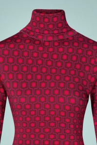 LaLamour - 70s Pensy Turtle Neck Pullover in Red 3