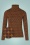 60s Pia Turtle Neck Pullover in Brown and Umbre