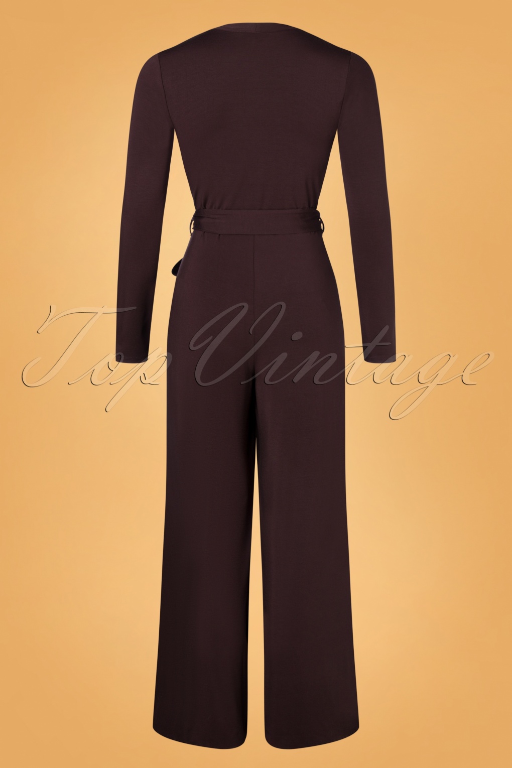LaLamour 50s Winnie Jumpsuit in Dark Brown
