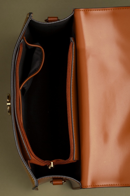 Vixen - 50s Bionda Handbag in Cognac 3
