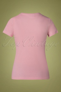 PinRock - 50s Bettie T-Shirt in Pink 2