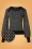 60s Maya Raglan Sweater Top in Black