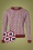 Pansie Sweater Années 70 en Rouge