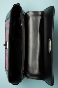 Banned Retro - Lady Prim Handbag Années 50 en Noir et Rouge 5