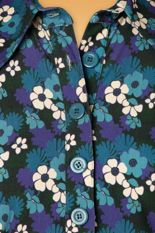 Tante Betsy 43481 Blouse tropical forest blue 220913 604W