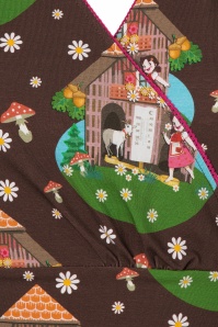Tante Betsy - Swirly Alpenglück Kleid in Choco 4