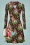 60s Swirly Alpenglück Dress in Choco